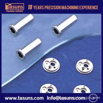 machined turned tube part with anodizing